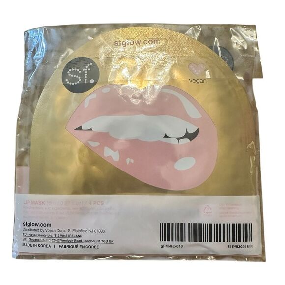Gold Foil Lip Masks - 4pcs - Picture 2 of 2